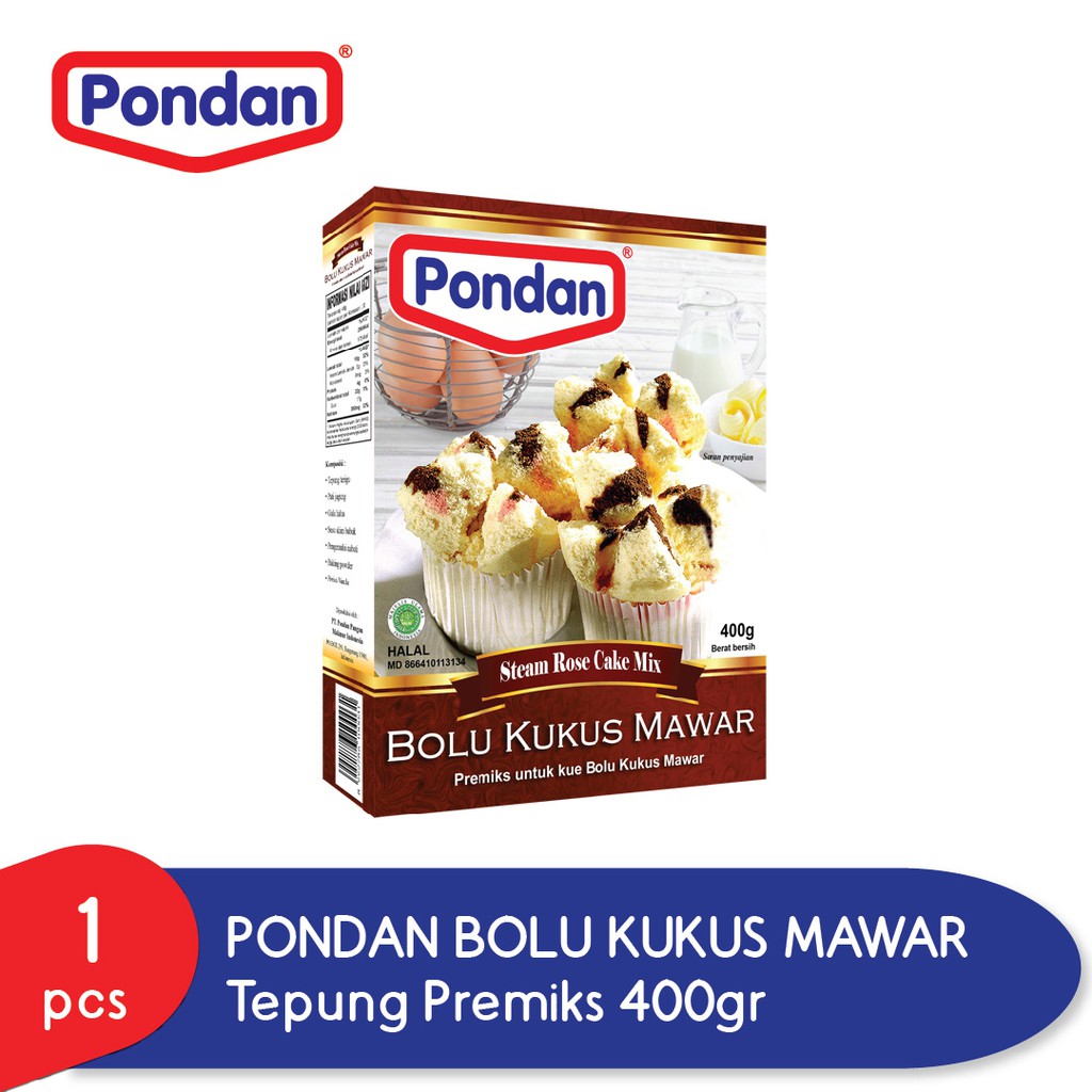 Pondan Bolu kukus mawar 400gr | Shopee Indonesia