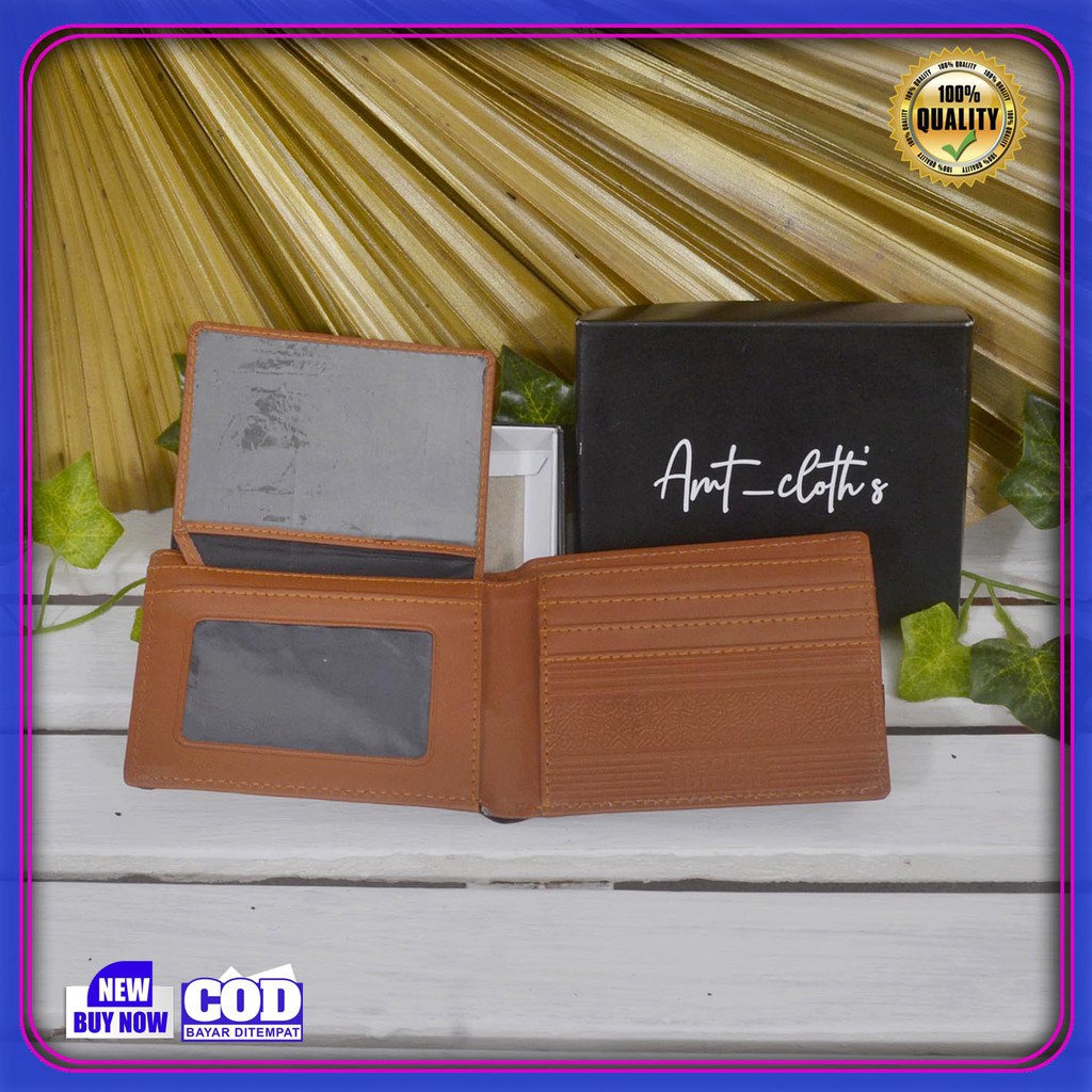 (TERLARIS) Dompet Kulit Sintetis Pria AMT Cloth Original Bayar di tempat