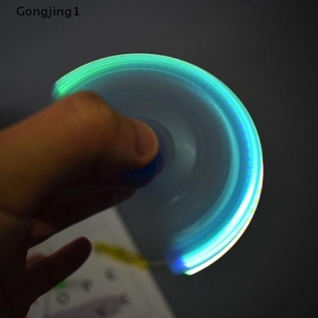 Gongjing1 Pulpen Fidget Spinner Gyro Dengan Lampu Led Untuk Kantor