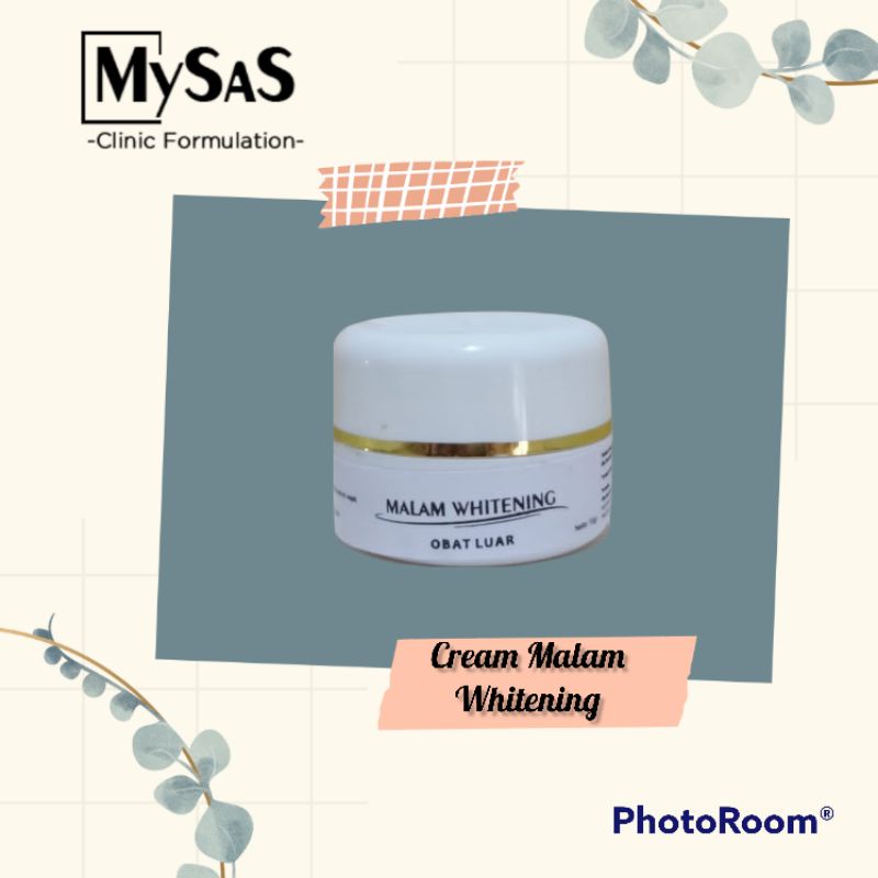 Mysas Cream Malam Whitening