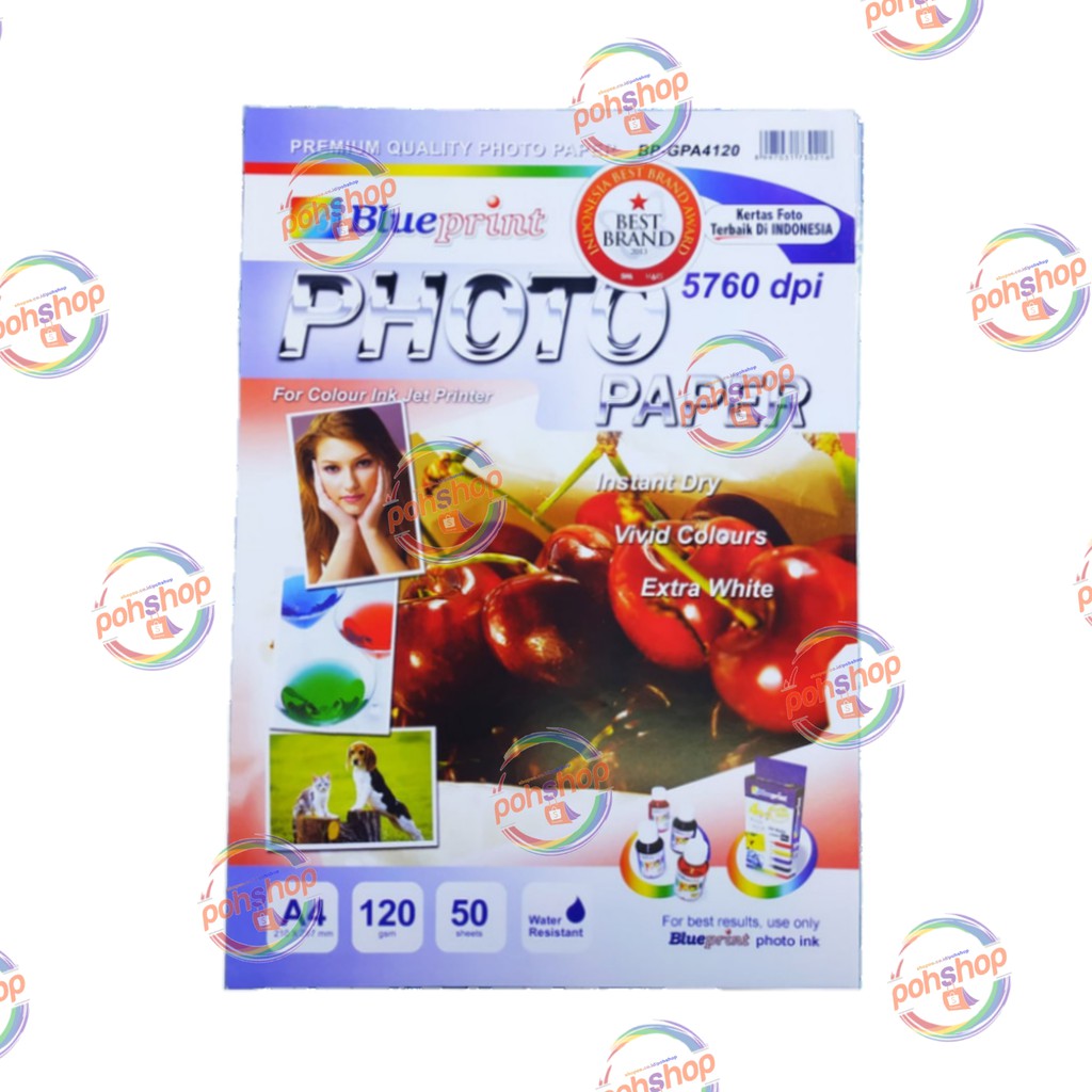 

Blueprint Glossy Photo Paper A4/120gsm 50's