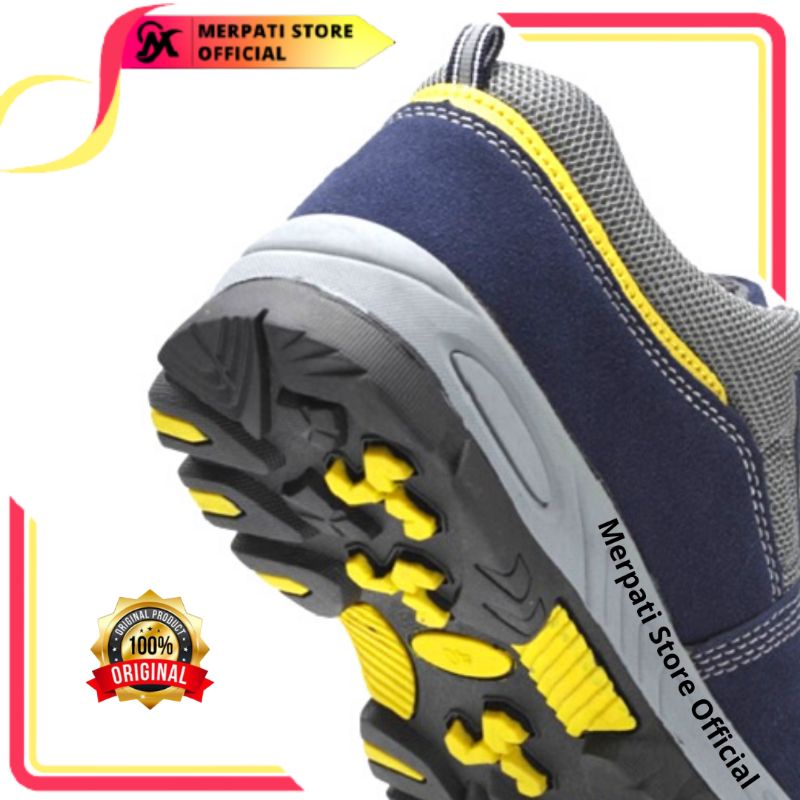 Merpati Store - Sepatu Safety Pria Original Safety Shoes Sport Kerja Proyek Lapangan Ujung Besi