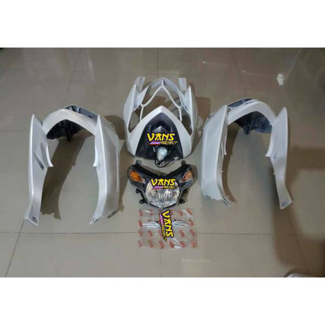 Tameng Depan Nouvo Z Vietnam Original Yamaha Vietkong Putih Biru Merah Maroon Silver Hitam