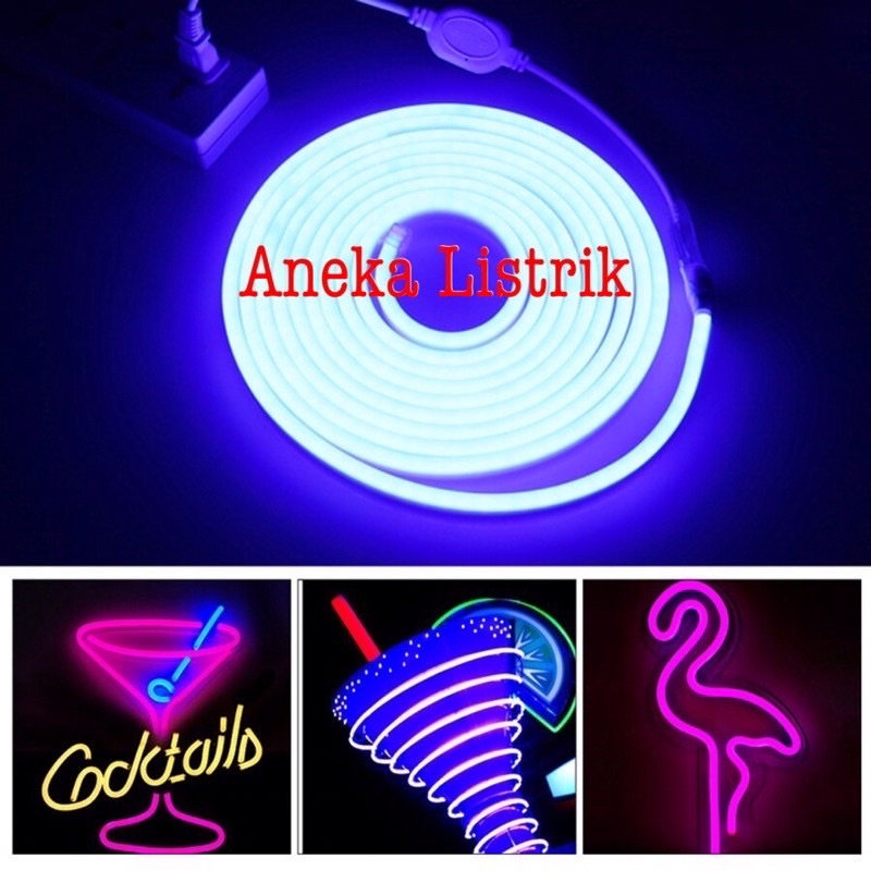 Whiskeria_ Paket Lampu Led Neon Flex 220V Waterproof Lengkap Tinggal Colok Siap Pakai / Lampu Kamar