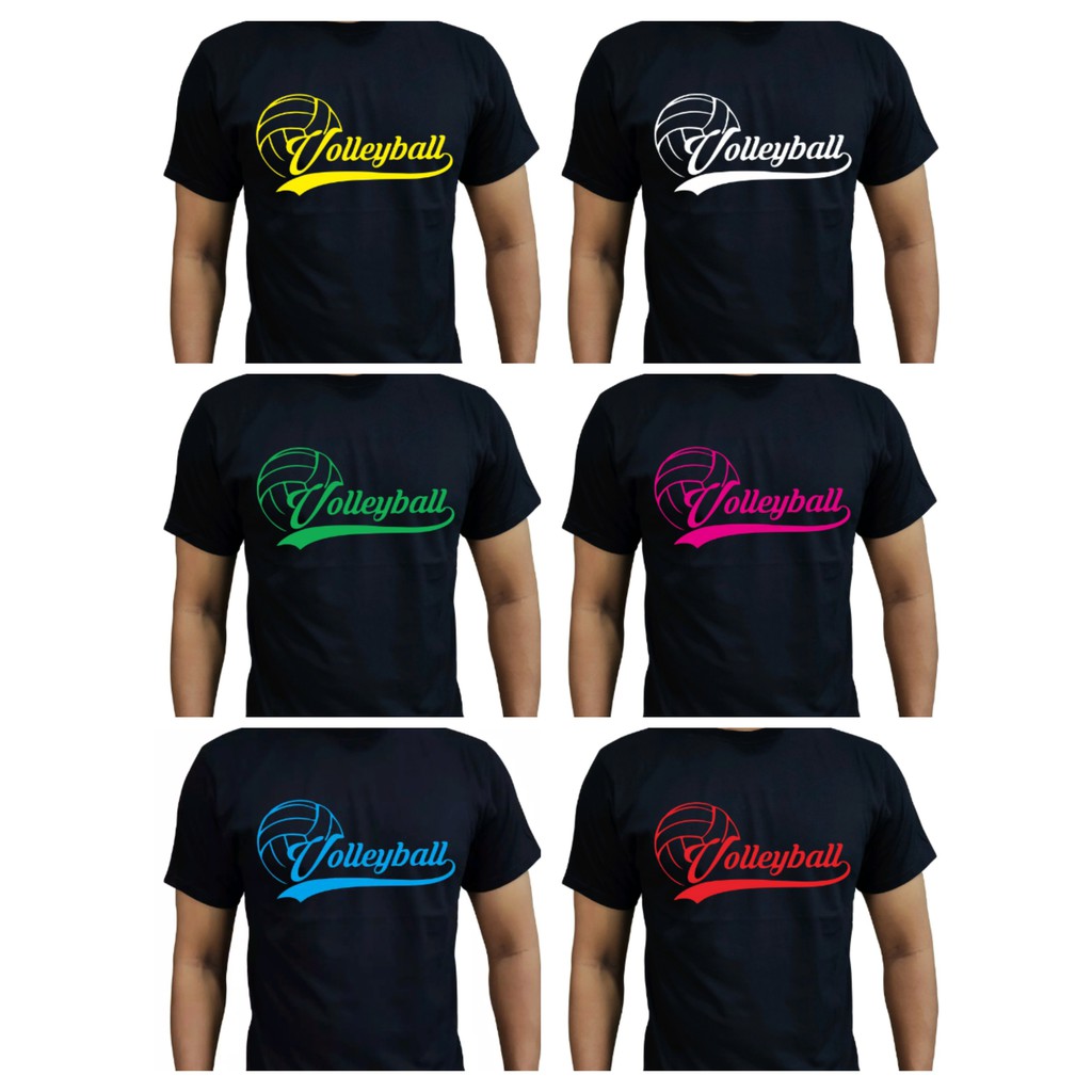 kaos santai VolleyBall, baju atasan pria dan wanita