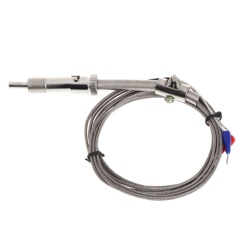 Gro K Type Thermocouple Sensor Suhu Bayonet Compression Spring Dengan Kabel 2m