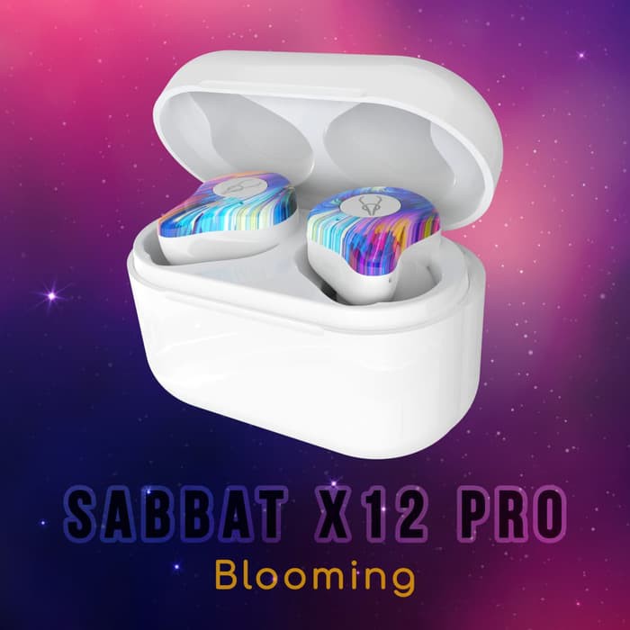 SABBAT X12 Pro Bluetooth 5.0 Headset Handsfree - Blooming - Hitam