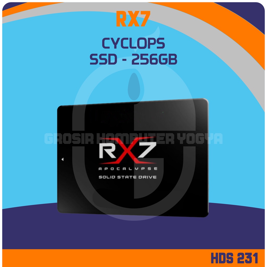 RX7 Apocalypse Cyclops 256GB Read Up to 550Mbps Sata III 2.5" SSD
