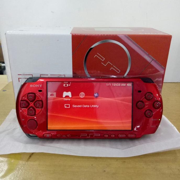PSP slim 3006 merah MC 128gb full game