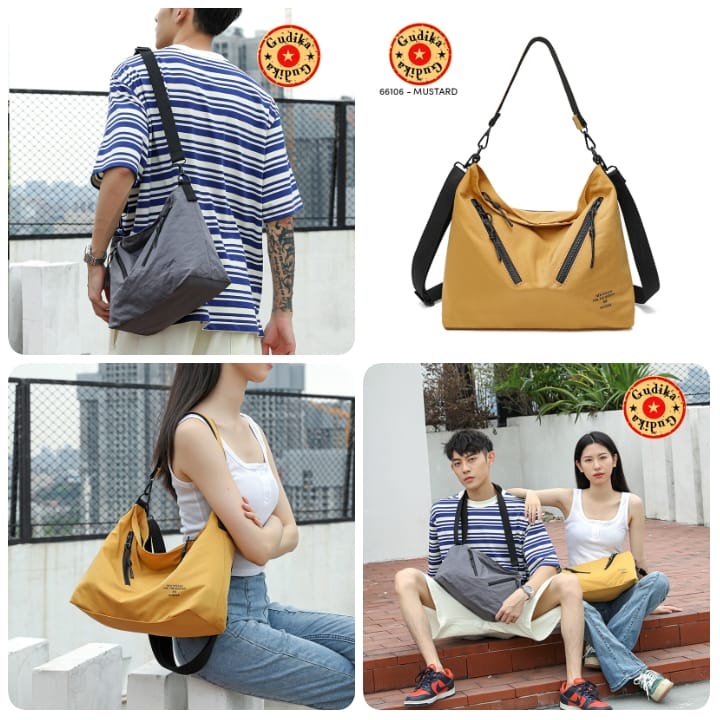 Tas GUDIKA 66106 Terbaru - Tas Unisex Pria Wanita Tahan Air - HandBag - Tas Bahu Selempang - Tas Tangan - Bahan Nylon Waterproof