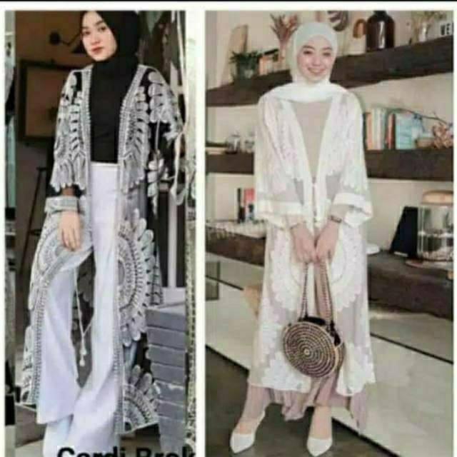LACE OUTER CARDIGAN BLOOMY// LONG  OUTER MATAHARI // ORIGINAL IMPORT BANGKOK-1