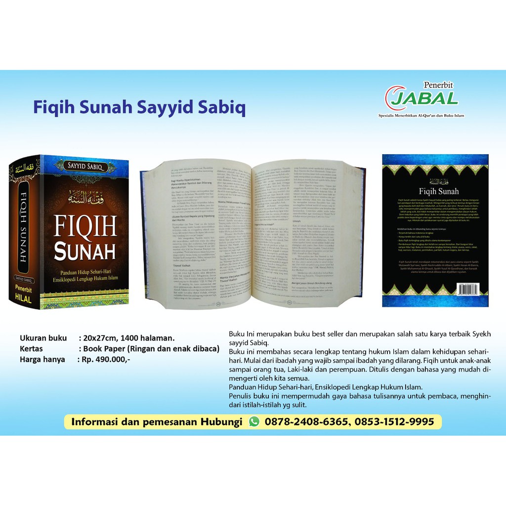 Jual Buku Fiqih Sunnah Karya Syeikh Sayyid Sabiq Shopee Indonesia