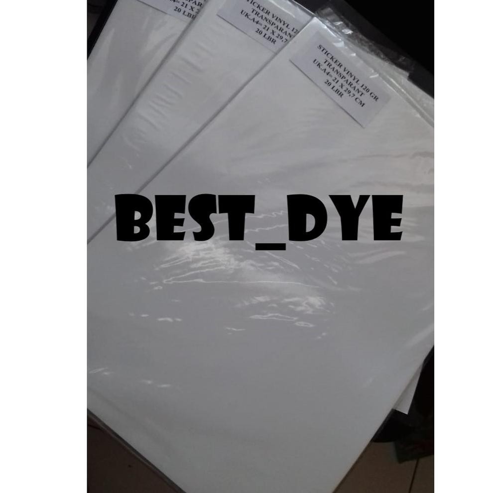 

Ie7Code Sticker Inkjet Transparant A4, uk= 21 x 29,7 Cm, 1 Pack= 20 Lembar(terlaris)Z3D1