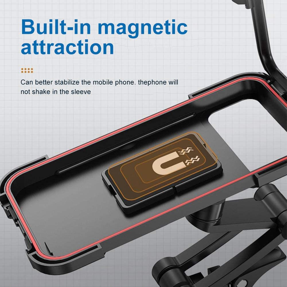 Holder Bracket Waterproof Sepeda Motor Grab Gojek Magnetic Universal Rotation 360 Spring Base