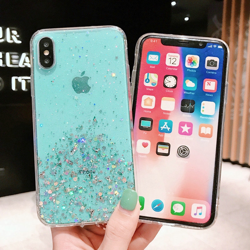 Casing VIVO V20 SE Y30i Y50 Y30 Y20 Y20i Y20s Y12s V19 V17 S1 Y19 Y17 Y15 Y12 Y12i Y11 Y91 Y93 Y95 Y91C Y1s Y53 Y55 Y55s Y65 Y71 Y81 Y81i Z1 Pro Sequin Glitter Soft Case Cover-8