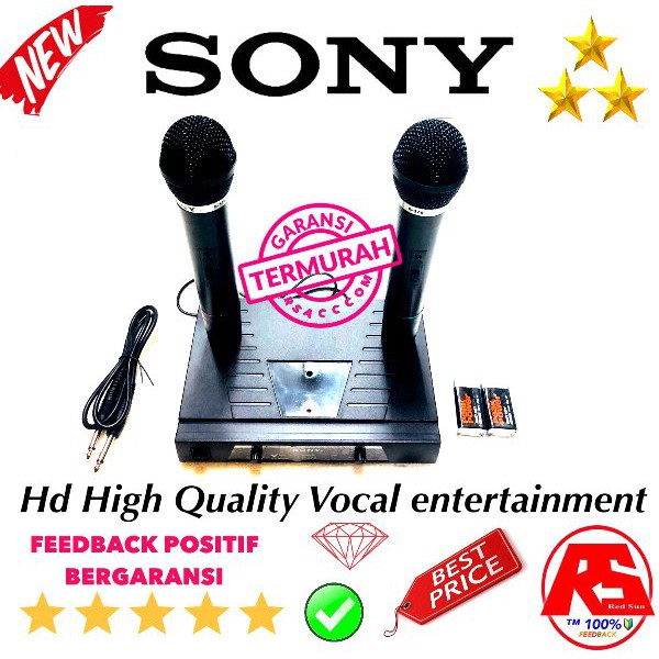 MIC wireless SONY SN376 tanpa kabel karaoke vokal