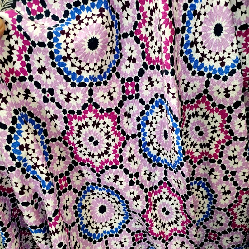 kain linen motif dz - bahan kain meteran linen premium