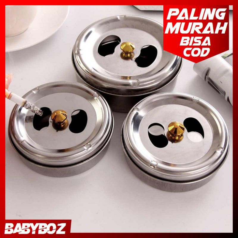 Asbak rokok putar stainless