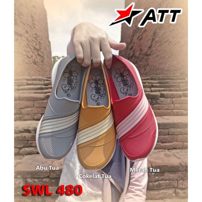 SEPATU KARET WANITA MURAH PRO ATT SWL 480 SEPATU SANDAL KARET WANITA NYAMAN DAN ANTI AIR