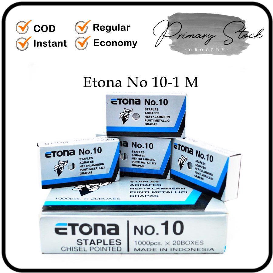 

Isi Staples Etona Kecil No. 10 Refill Steples Stapler Isi Hekter