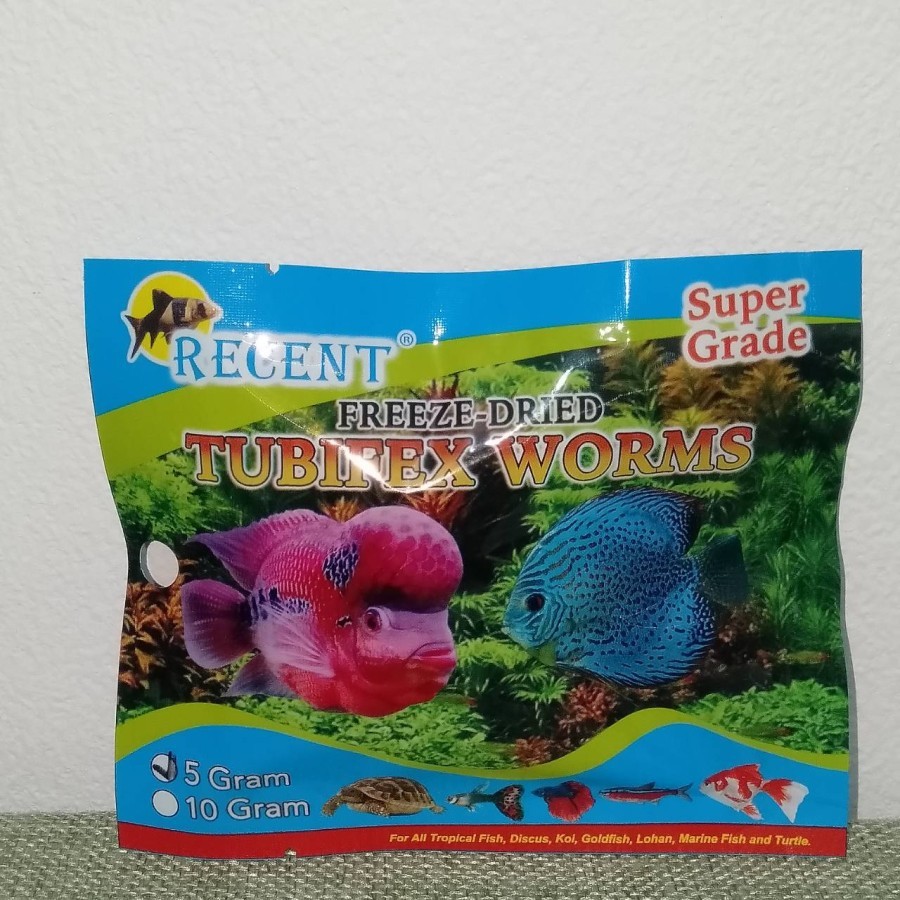 TUBIFEX WORMS FREEZE DRIED 5 GR