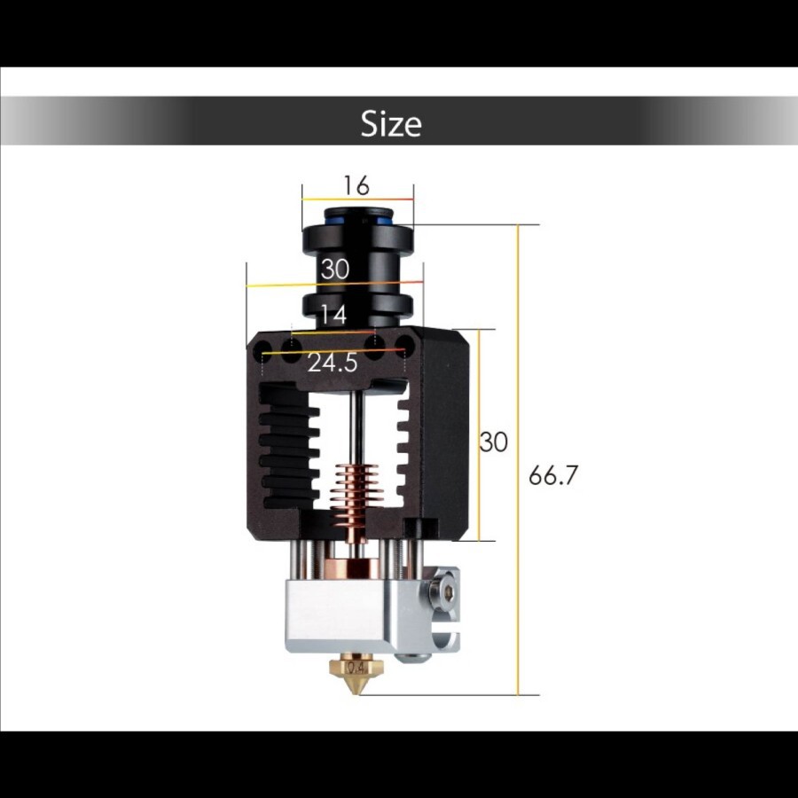 Original Mellow 3D Printer All Metal NF-Crazy PLUS Hotend E3D V6 SET 2