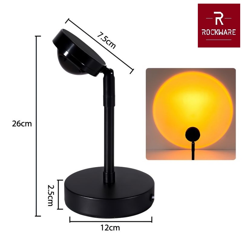 ROCKWARE G9 Sunset - LED Atmosphere Light - Lampu Proyeksi Suasana