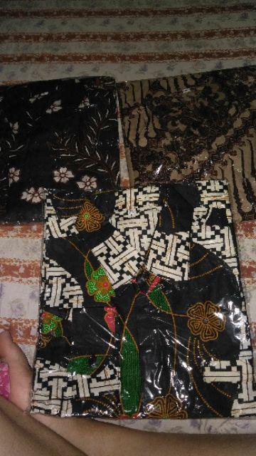 Diskon Bswart Batik Hrb026 Kenongo Hem Pendek Padi Pekalongan M L Xl Batik Pria Murah Modern Grosir