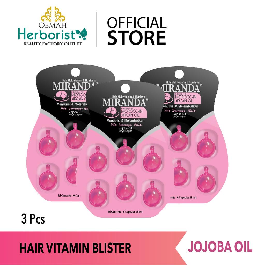 Miranda Hair Vitamin Blister - Jojoba Oil 6x1ml - 3 pcs ...