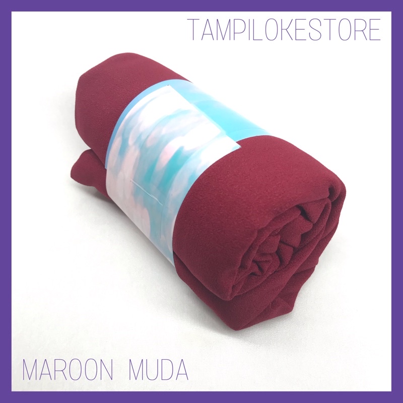 JILBAB PASHMINA SABYAN DIAMOND ITALIANO HIJAB PREMIUM-MAROON MUDA