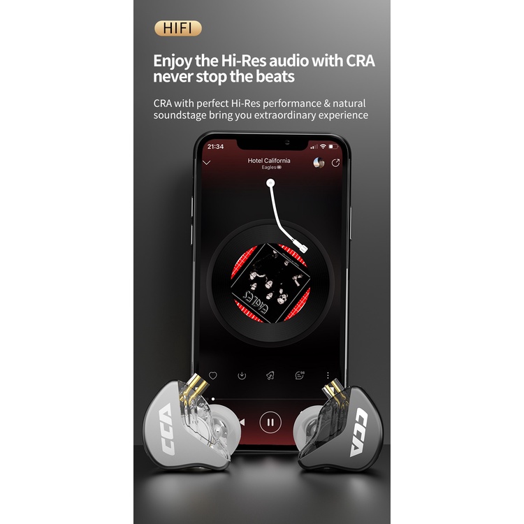 CCA CRA CCA CRA+ CRA Plus In Ear Earphone High Polymer Diaphragm Monitor In Ear Monitor alternative CCA NRA TRN MT1 KZ EDX Pro