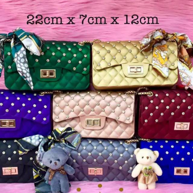 Tas jelly diamond/ukuran besar 22