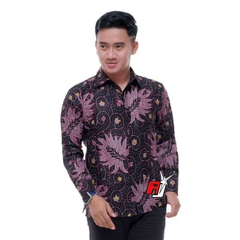 Kemeja batik pria lengan panjang premium terlaris | Batik pria lengan panjang reguler