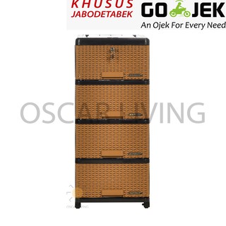 Napolly Contac Lemari Susun Plastik Serbaguna Motif Rattan Napolly Contac Lemari Susun Plastik Serbaguna Motif Rattan