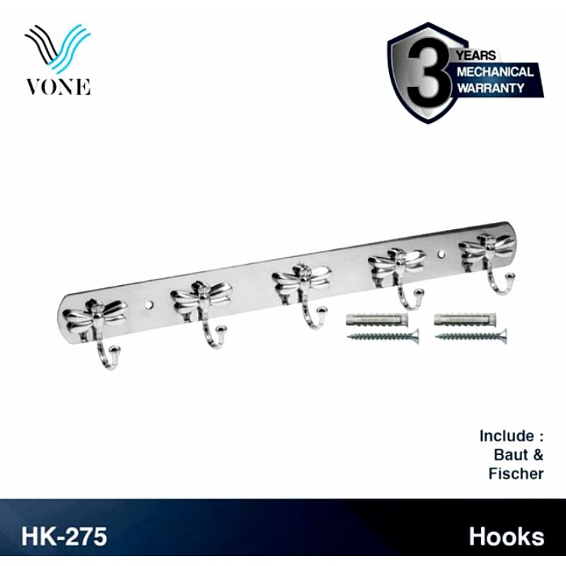 Hook Vone HK-275 / gantungan Baju Vone / gantungan baju handuk toilet