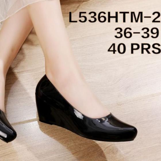Birthday Sale L536 Sepatu Jelly Wedges Glanzton Import (Glossy)