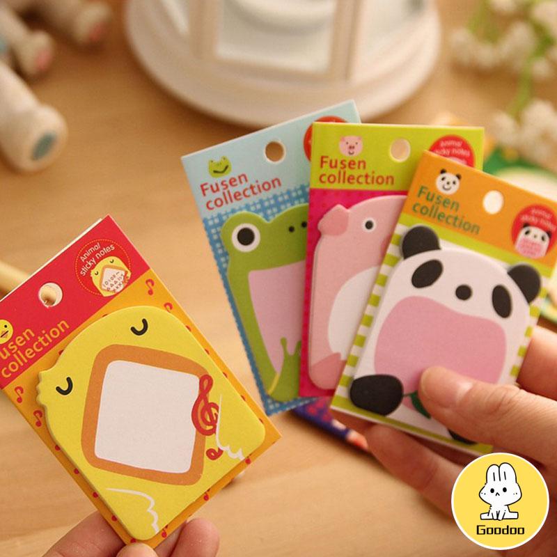 5 Types Sticky Note Animal/Kertas Memo Binatang/Sticky Notes Penanda Halaman Animal /Penandan Buku(20-30 lembar)