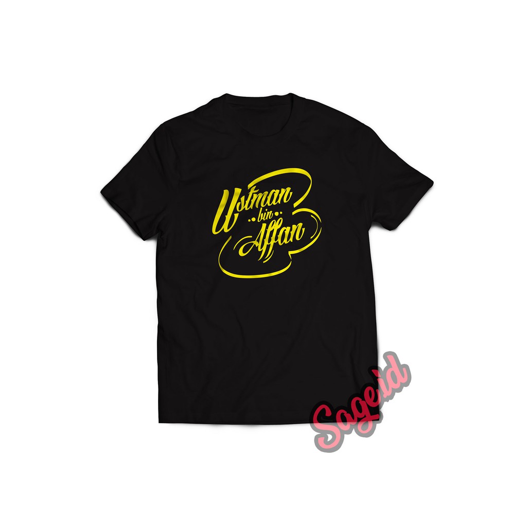 Promo kaos baju islami utsman bin affan terlaris murah cowok cewek