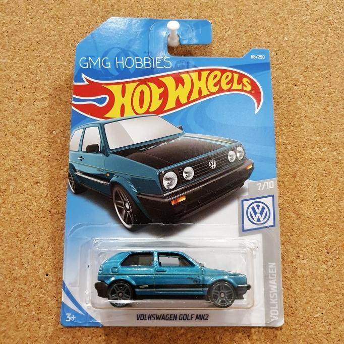 VW Volkswagen Golf MK2 Hijau Hotwheels Hot Wheels Diecast Mobil