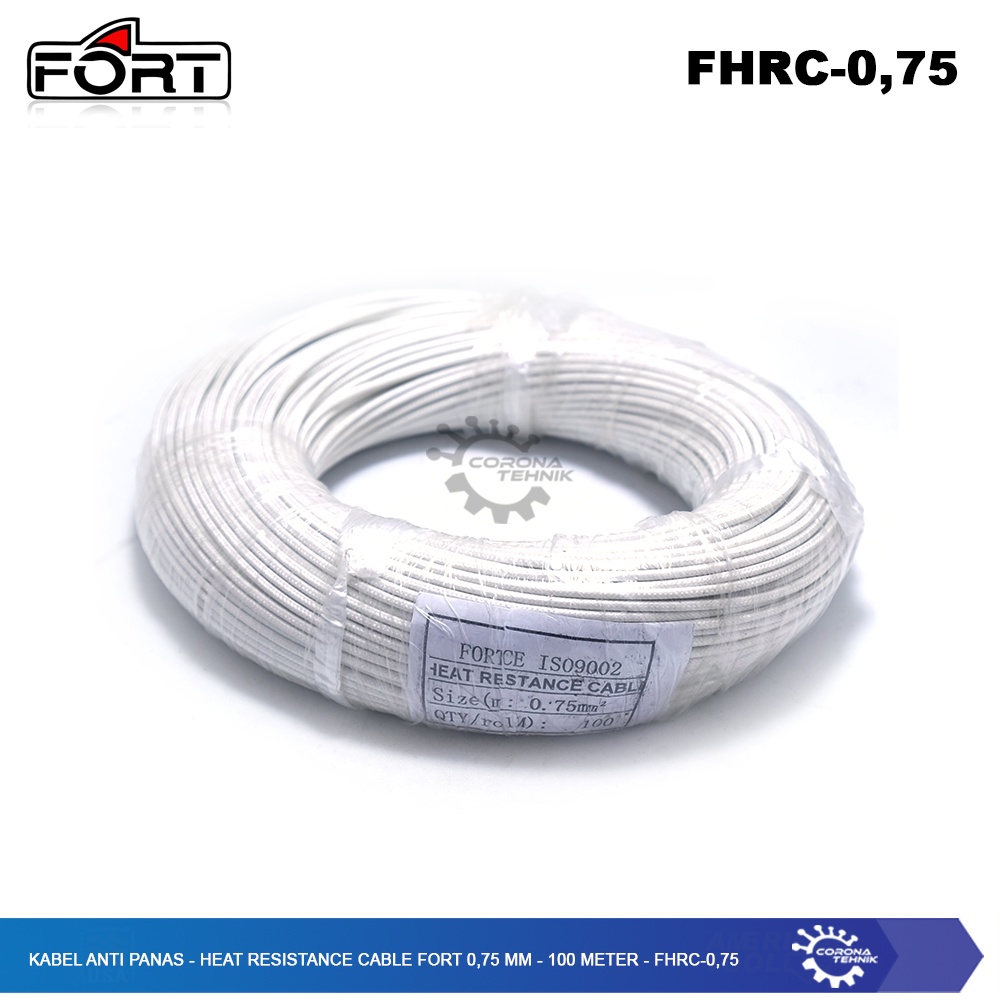 Fort 0,75 mm - 100 Meter - Kabel Anti Panas - Heat Resistance Cable