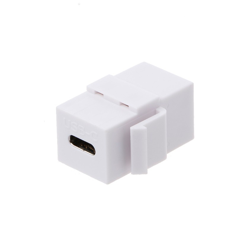 btsg USB 3.1 Type C Female To Female Connector Jack Wall Socket Panel Mount Adapter