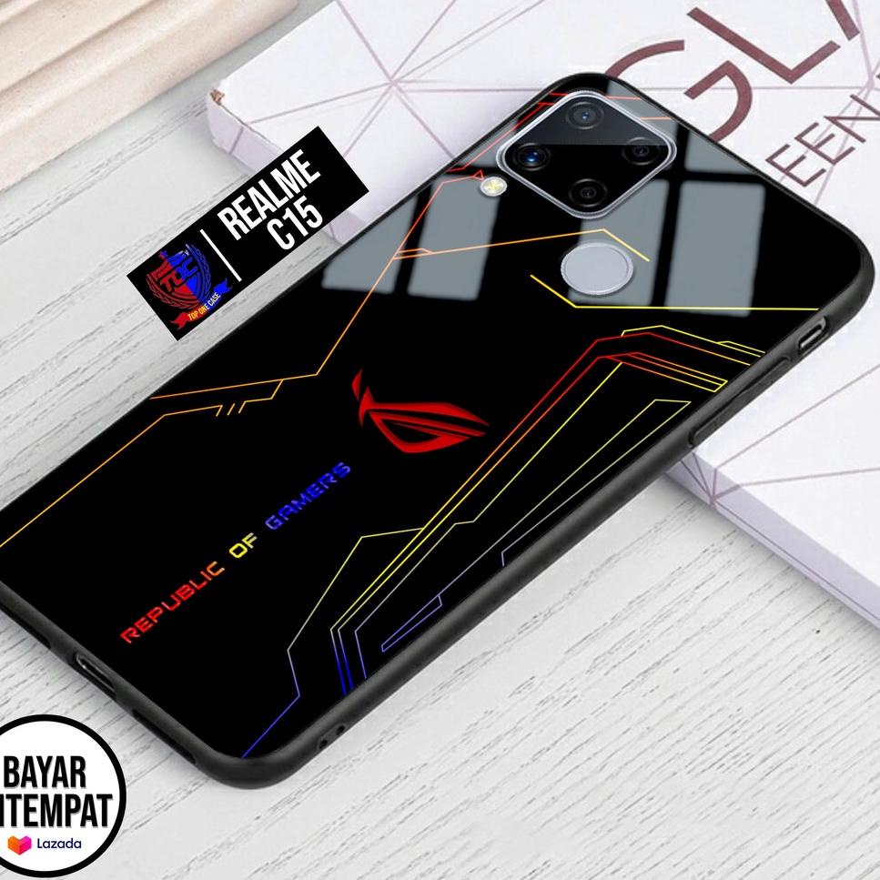 KDI.19Au22ᴶ ‣ Case REALME C15 - Casing REALME C15Top One Case [ MOTIF ROG ] Casing Hp REALME C15 - k