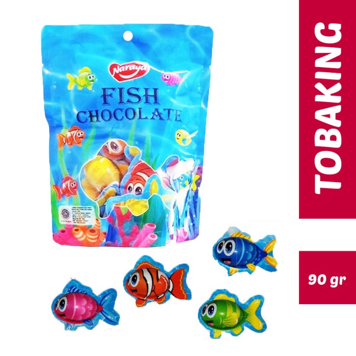 

Naraya Fish Chocolate /Cokelat Susu Bentuk Ikan 90 gr