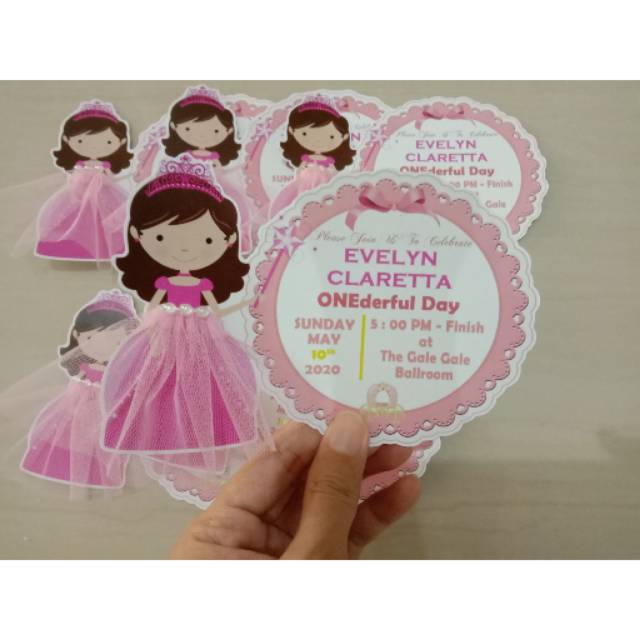 Undangan ultah anak 3d rok