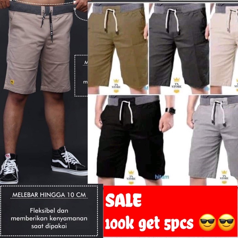 KUALITAS PREMIUM SALE 100rb dapat 5pcs CELANA CHINOS PENDEK