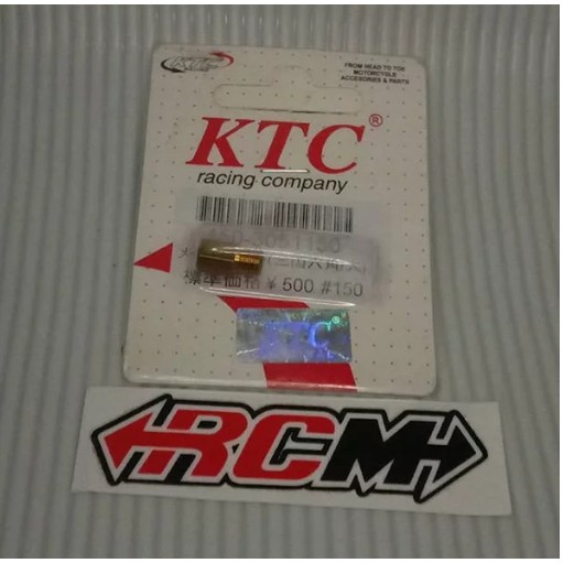 Main Jet MAINJET MJ UK UKURAN 150 VM TM TMX RXKING RX King Ninja RR MERK KTC ORI ORIGINAL KTC RACING