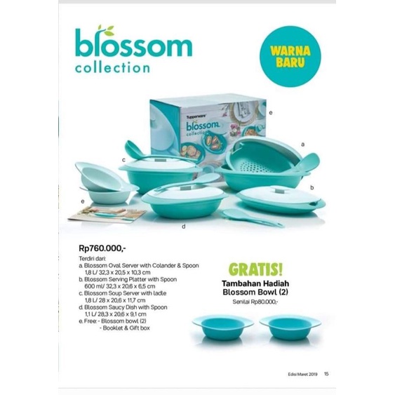 Tupperware original Blossom Collection