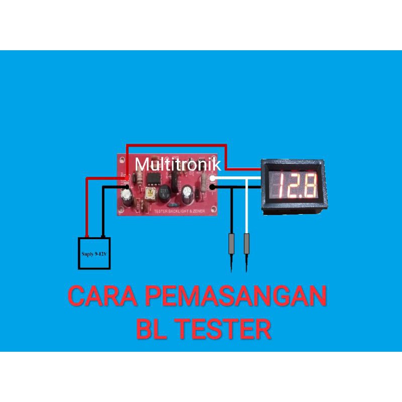 kit BL tester dan volt meter DC max 500v