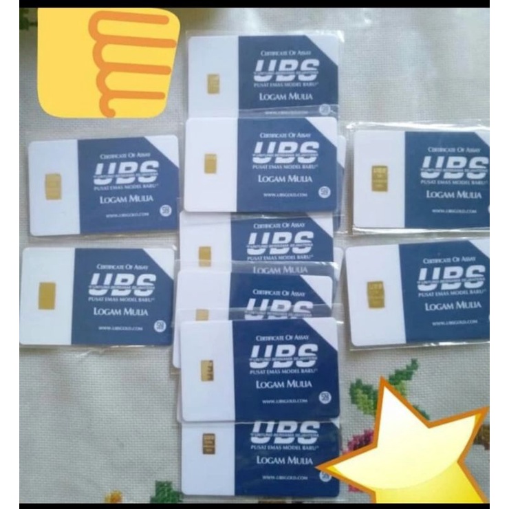 UBS 1gr logam mulia emas batangan original sni