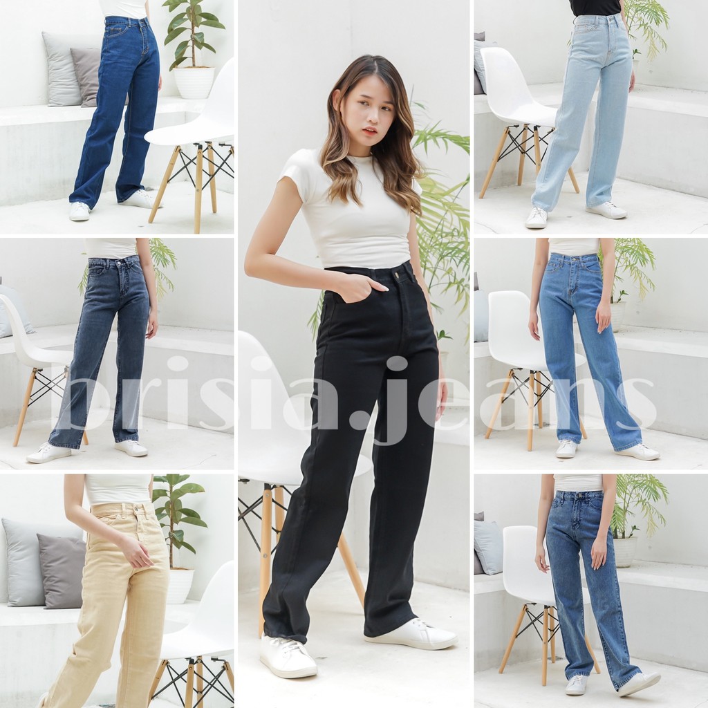 BRISIA JEANS - WENDY Boyfriend Cullote Jeans (Highwaist) - 6 Colours Size 27-33 / Boyfriend Loose